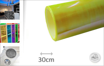 Flipflop geel lampen folie