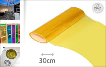 Geel lampen folie