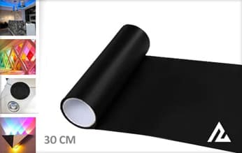 Mat zwart lampen folie